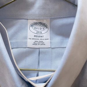 Light Blue Pinpoint Button Down Non-Iron.  Worn once - like new.